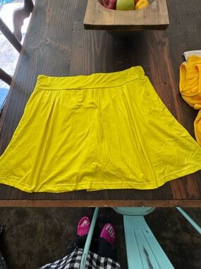 Yellow Women's Skater Skort